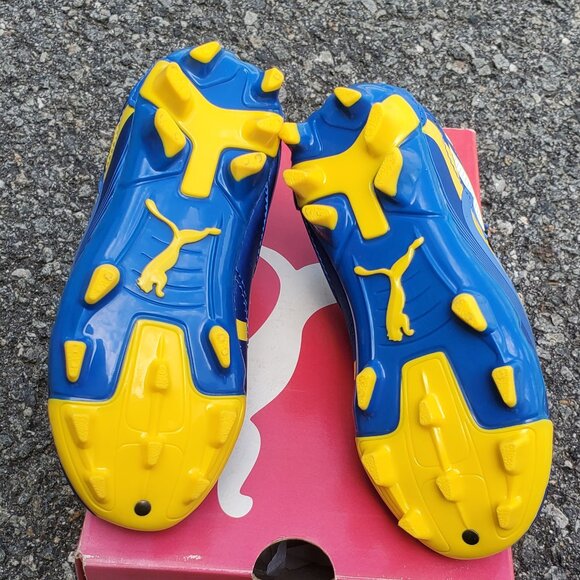 PUMA POWERCAT 3.10 Elektro FG Junir Soccer Cleat Football boot Youth Blue 102381 - Picture 5 of 5